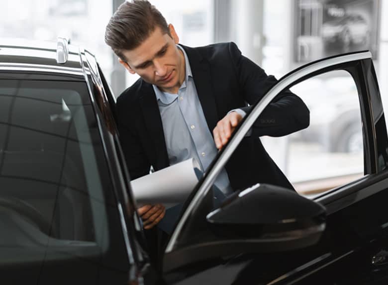 Man with car